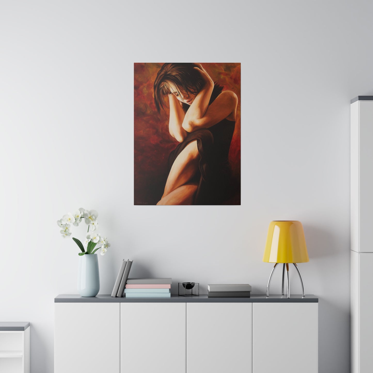 "The Significance is on the Other Side" - Original Painting by Takenya Rosetta, Stretched Canvas