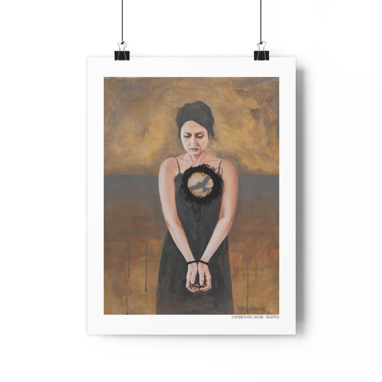 "Experiencing Shame: Trapped" Giclée Art Print by Takenya Rosetta