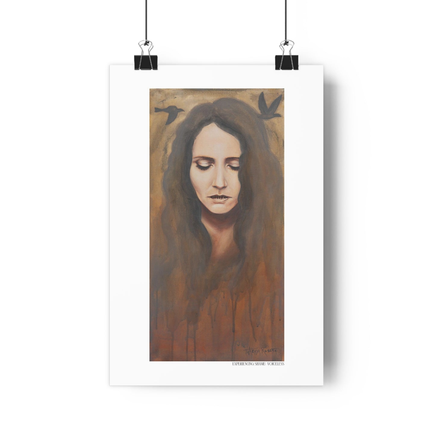 "Experiencing Shame: Voiceless" Giclée Art Print by Takenya Rosetta