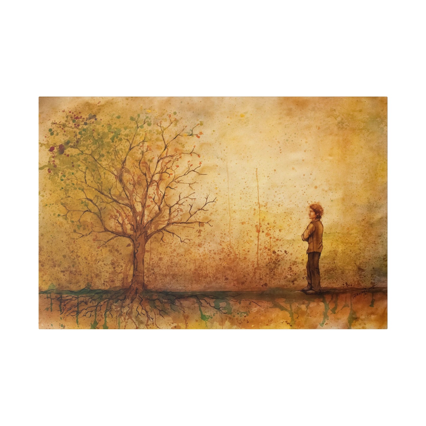 "Predestined" - Original Painting by Takenya Rosetta, Stretched Canvas