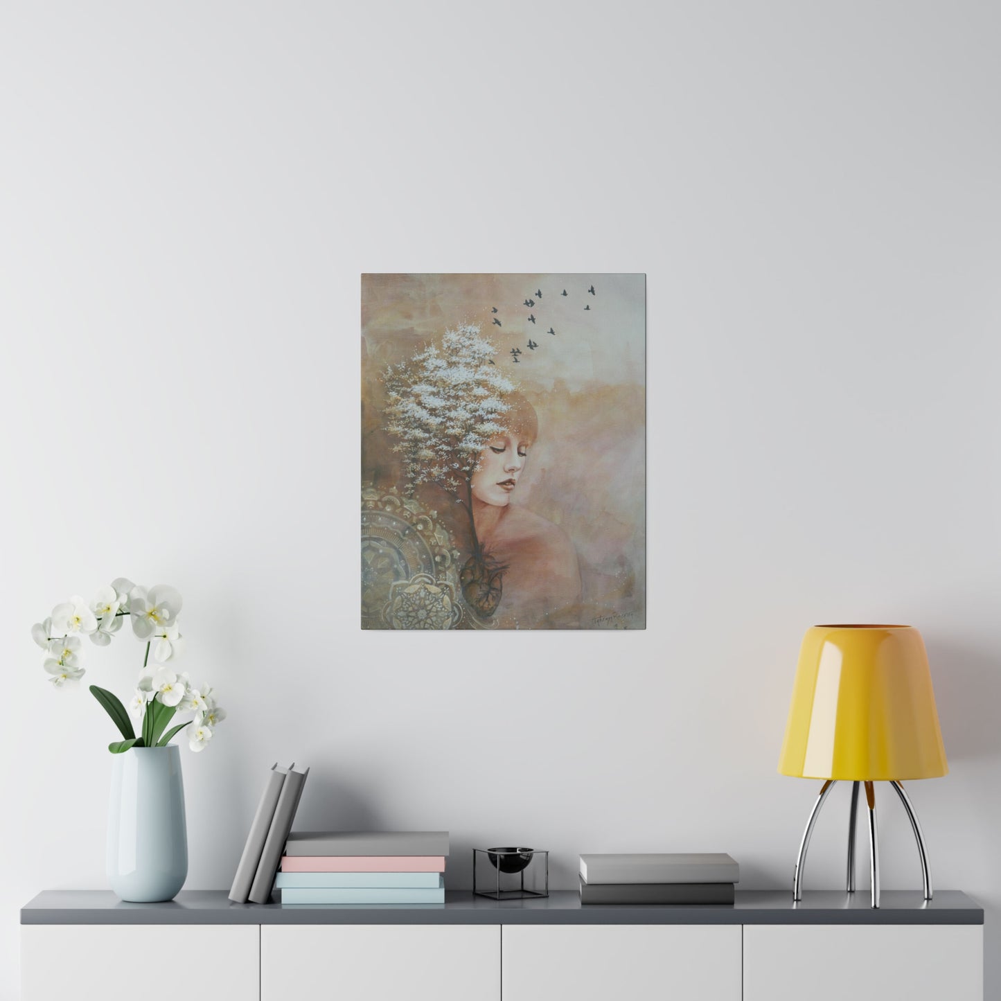 "Growth" - Original Painting by Takenya Rosetta, Stretched Canvas