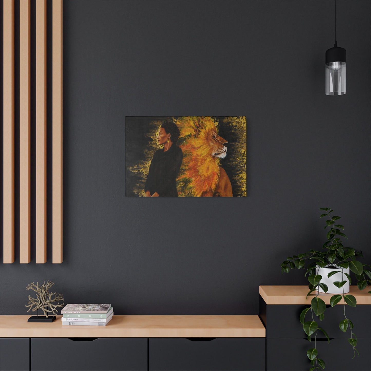 Your Love is Fierce – Satin Canvas Print (20x30) by Takenya Rosetta