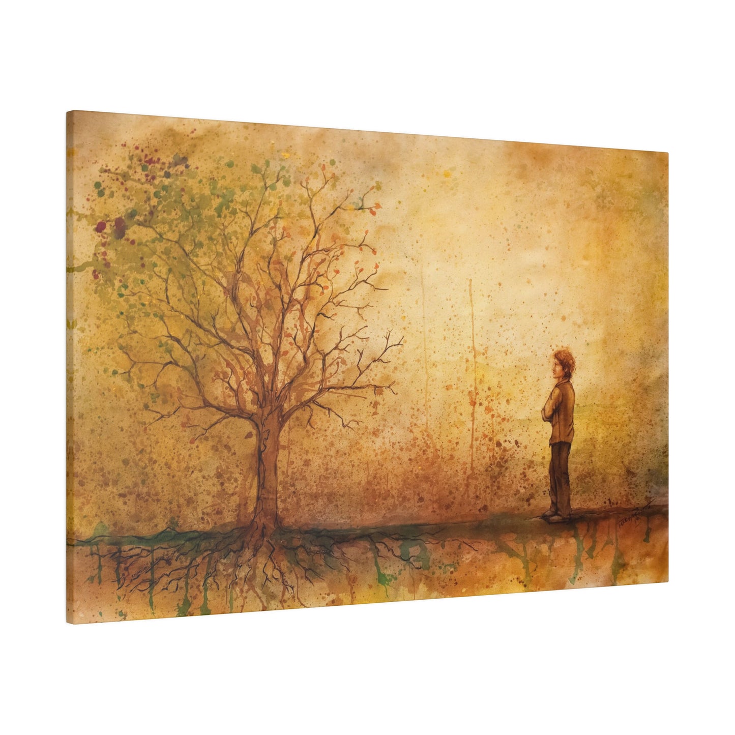 "Predestined" - Original Painting by Takenya Rosetta, Stretched Canvas