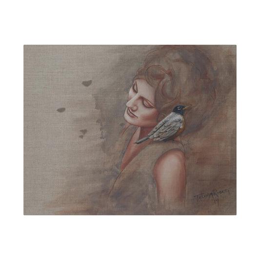 "Companion" Original Painting by Takenya Rosetta , Matte Canvas Print, Stretched