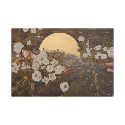 Experiencing Growth: Rooted in Love – Satin Canvas Print (20x30) by Takenya Rosetta