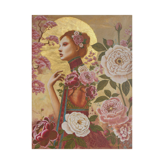 Experiencing Growth: Matters of the Heart – Satin Canvas Print (18x24) by Takenya Rosetta