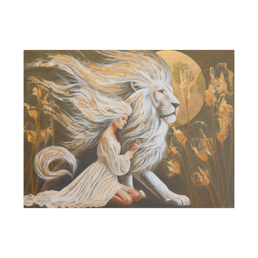 Hiding Place – Satin Canvas Print (24x32) by Takenya Rosetta