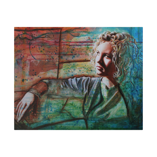 "Anticipating Arrival" - Original Painting by Takenya Rosetta, Stretched Canvas