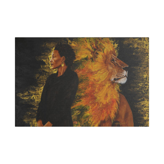 Your Love is Fierce – Satin Canvas Print (20x30) by Takenya Rosetta