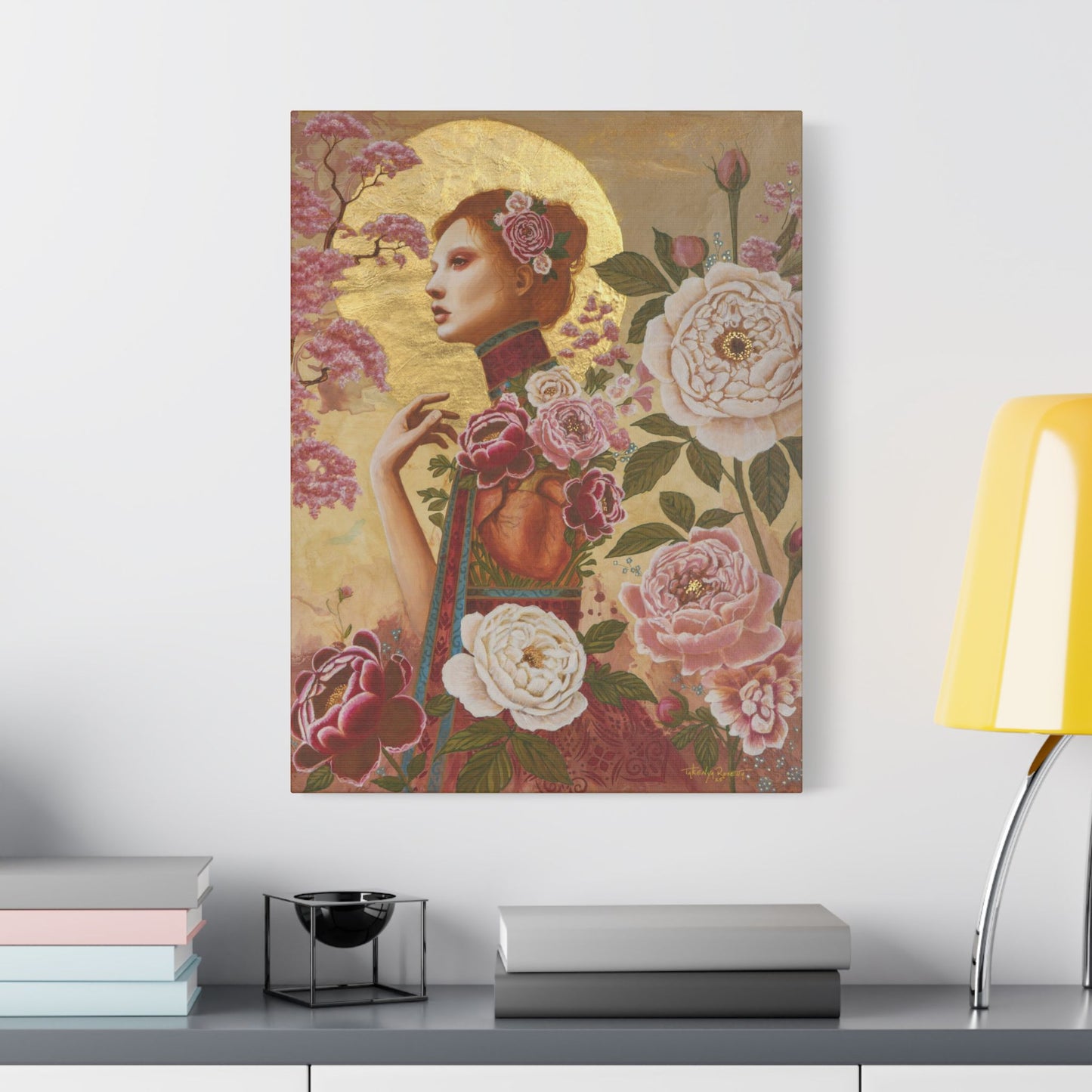 Experiencing Growth: Matters of the Heart – Satin Canvas Print (18x24) by Takenya Rosetta