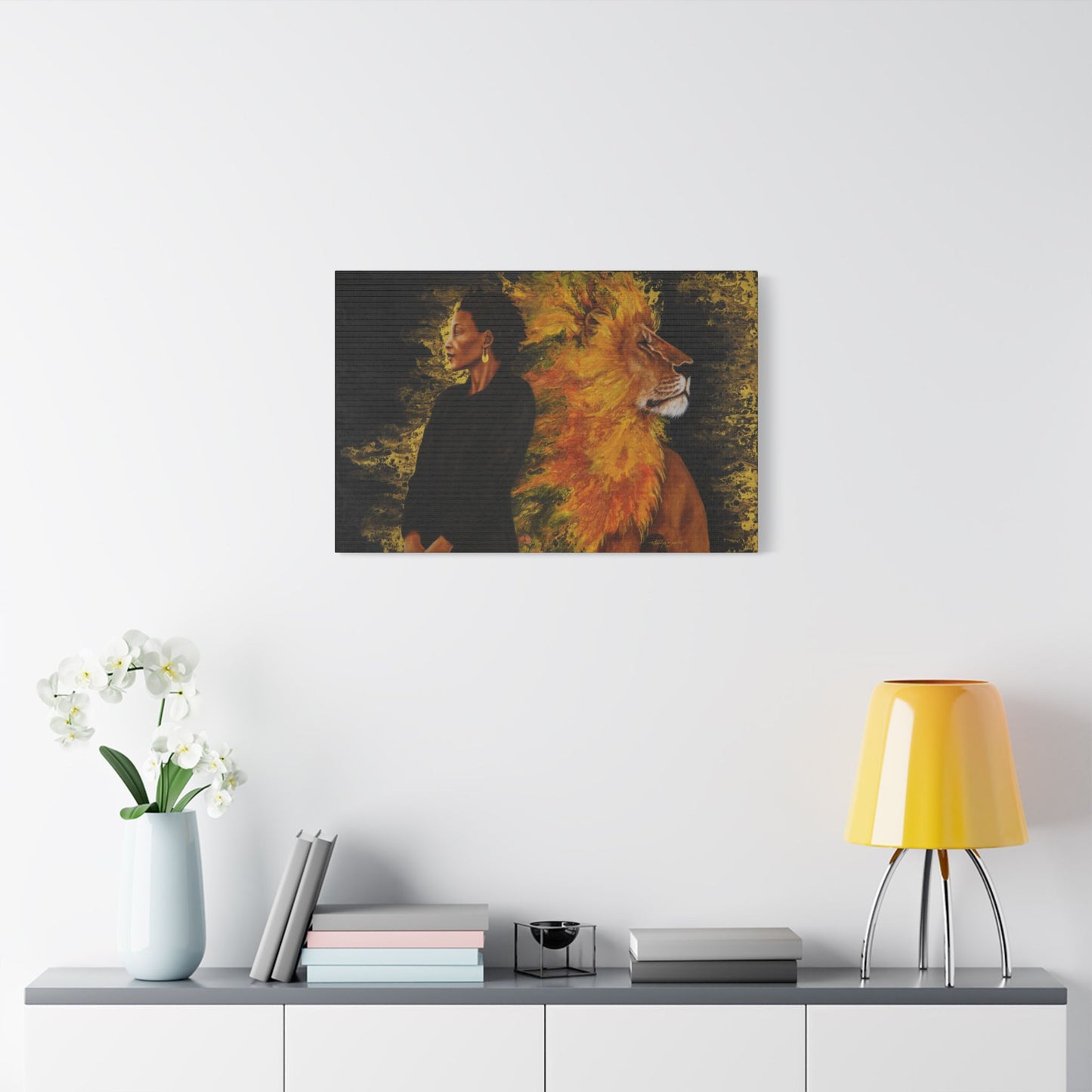 Your Love is Fierce – Satin Canvas Print (20x30) by Takenya Rosetta